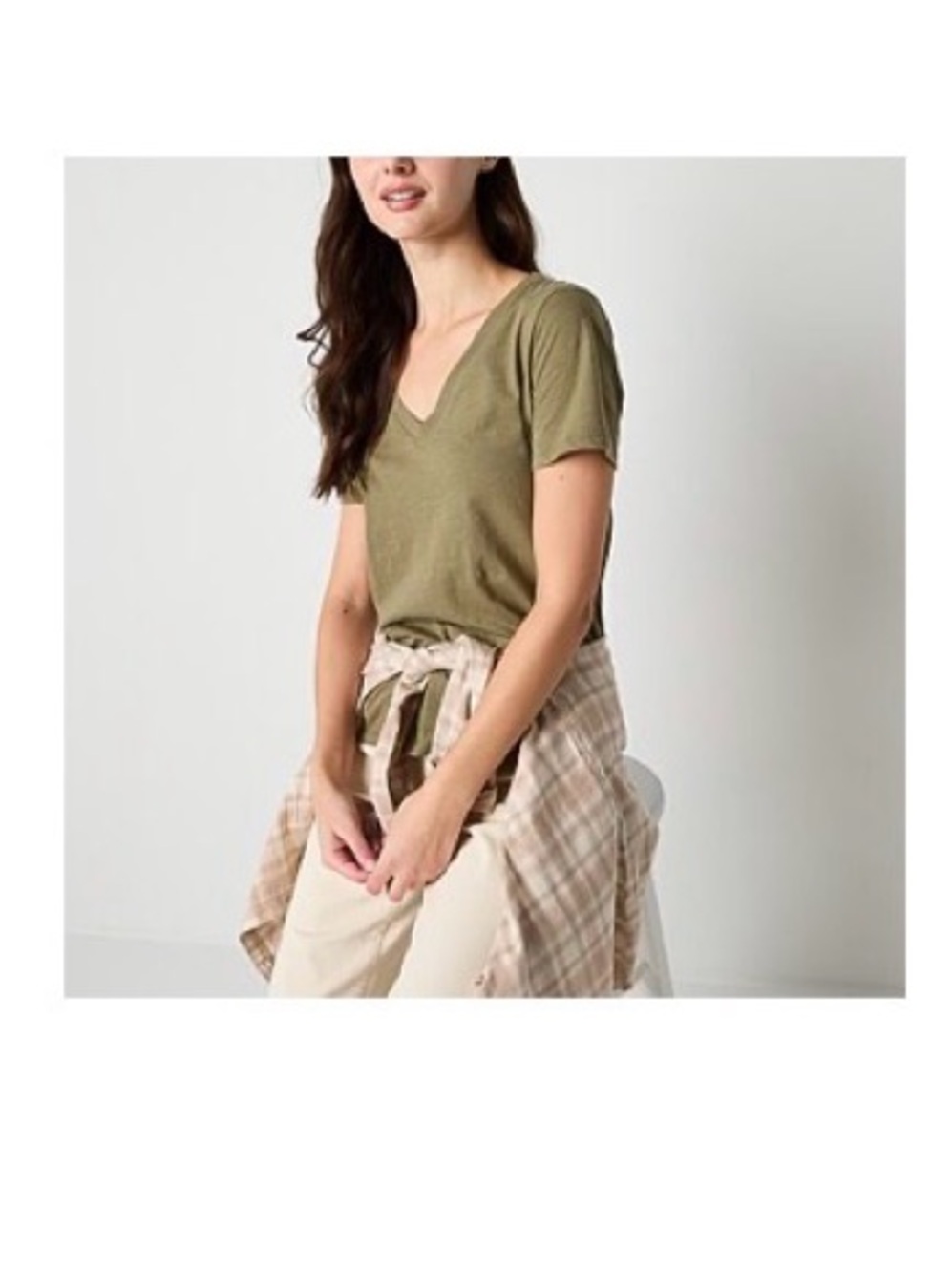 a.n.a Short Sleeve Tees - Olive, Pink, Gray & White (Bundle)